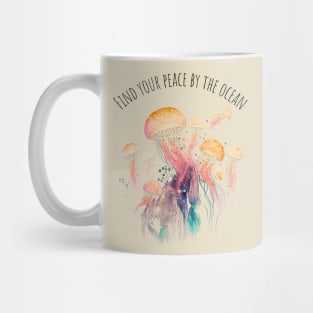 Watercolor Jellyfish | Motivational Quotes | Marine Life Mug